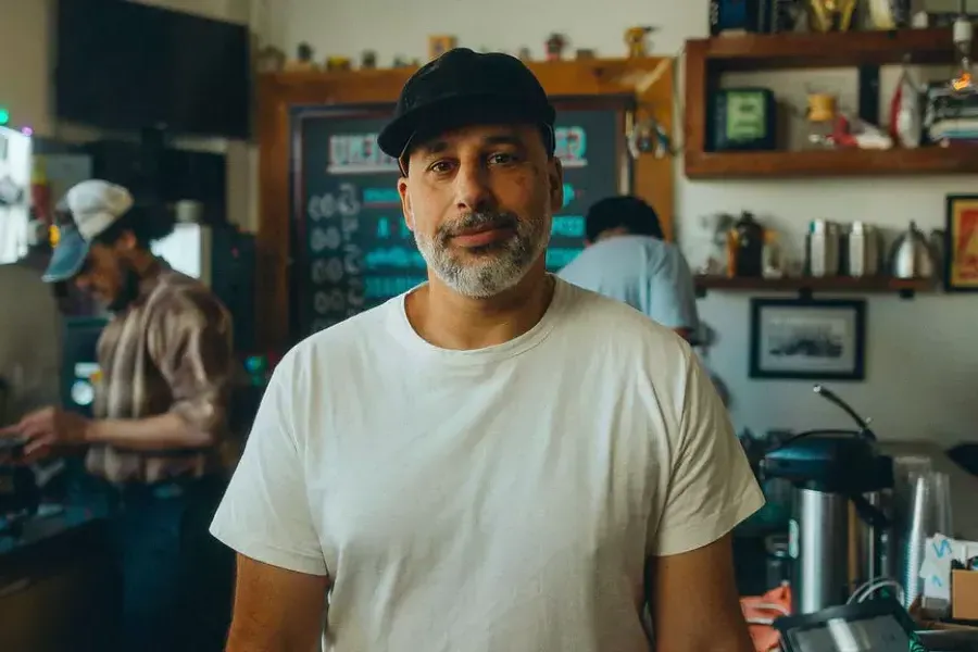 Nabeel Simli, owner of Grand Coffee in the Mission